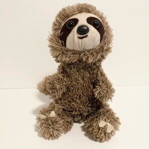 Petting Zoo Sloth Plush Brown Stuffed Animal Toy Zoo Aquarium Figure 7”